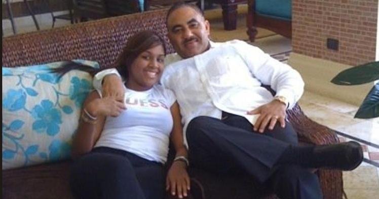 Luz Massiel Quezada y su padre